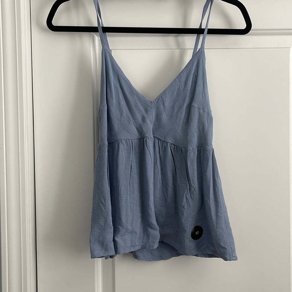 NEW WITH TAGS Blue tank top with pattern